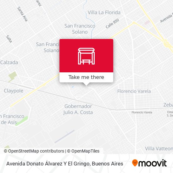 Avenida Donato Álvarez Y El Gringo map