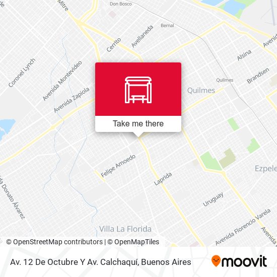 Av. 12 De Octubre Y Av. Calchaquí map