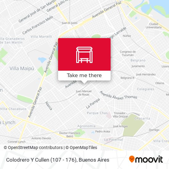 Colodrero Y Cullen (107 - 176) map
