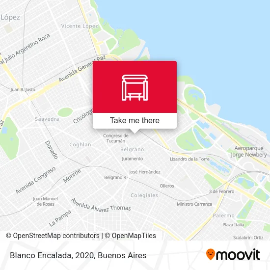 Blanco Encalada, 2020 map