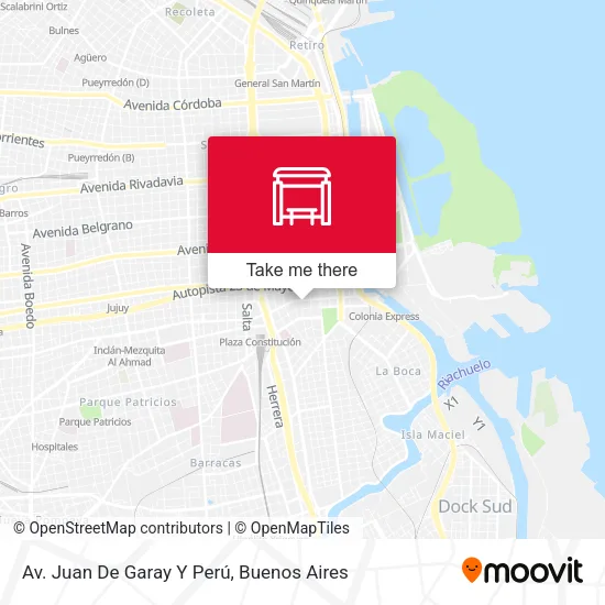 Av. Juan De Garay Y Perú map