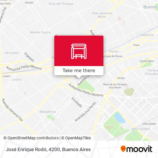 José Enrique Rodó, 4200 map