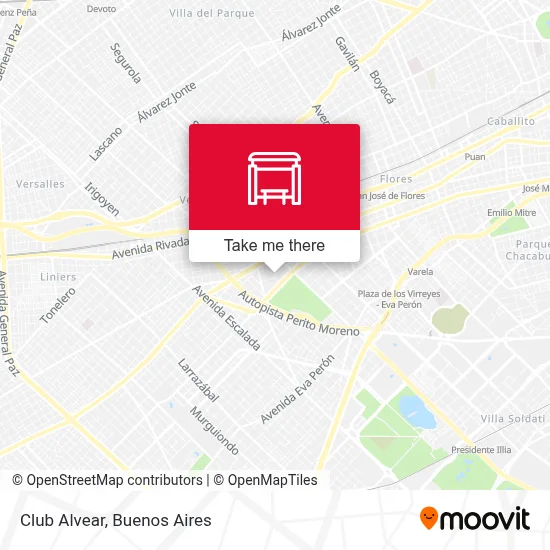 Club Alvear map