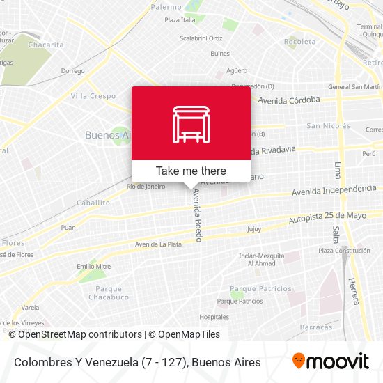 Colombres Y Venezuela (7 - 127) map