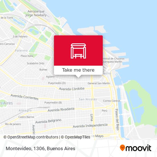 Montevideo, 1306 map