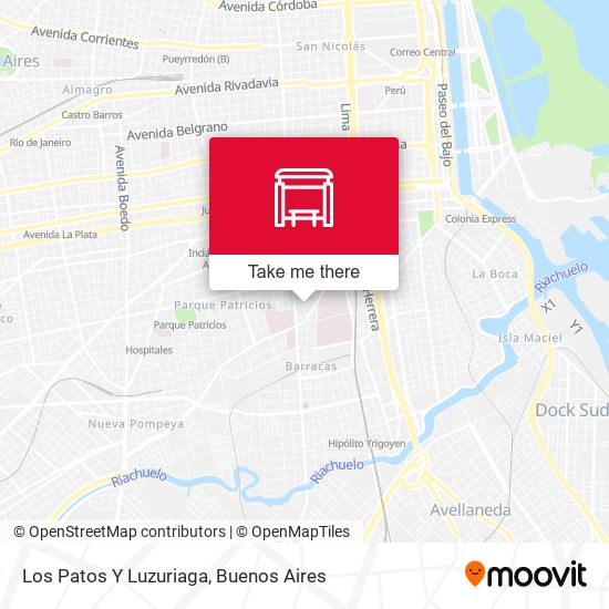 Los Patos Y Luzuriaga map