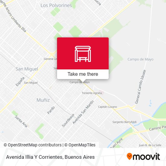 Mapa de Avenida Illia Y Corrientes