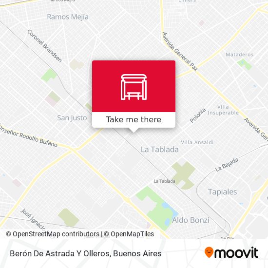 Berón De Astrada Y Olleros map