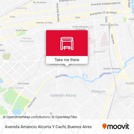 Mapa de Avenida Amancio Alcorta Y Cachi