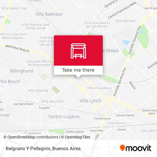 Belgrano Y Pellegrini map