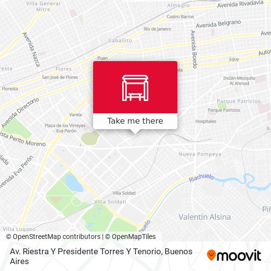 Av. Riestra Y Presidente Torres Y Tenorio map