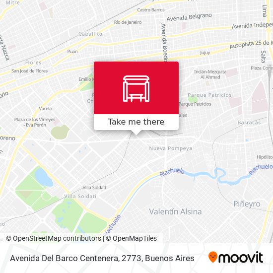 Mapa de Avenida Del Barco Centenera, 2773