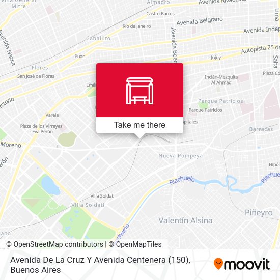 Avenida De La Cruz Y Avenida Centenera (150) map