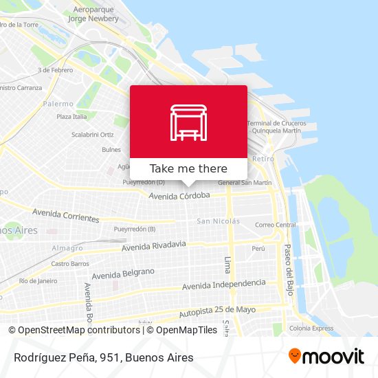 Rodríguez Peña, 951 map