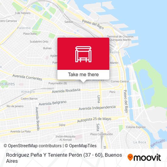 Rodríguez Peña Y Teniente Perón (37 - 60) map