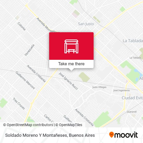 Mapa de Soldado Moreno Y Montañeses