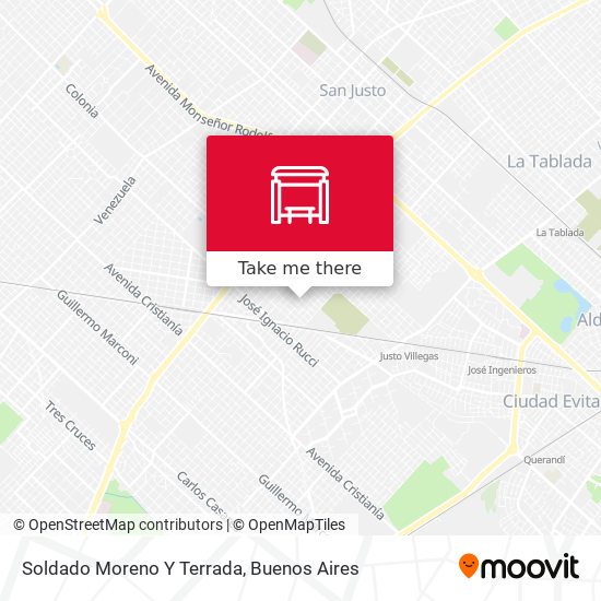Soldado Moreno Y Terrada map