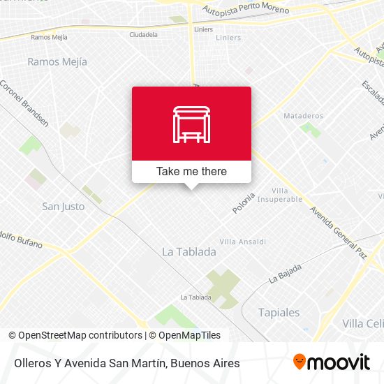 Olleros Y Avenida San Martín map