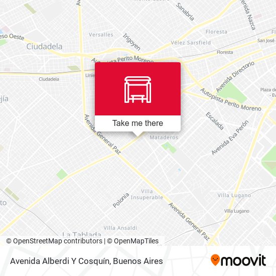 Mapa de Avenida Alberdi Y Cosquín