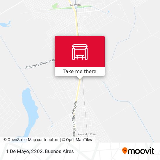 Mapa de 1 De Mayo, 2202