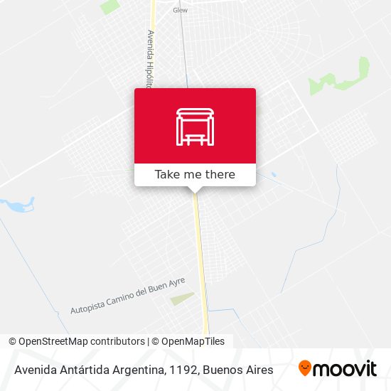 Mapa de Avenida Antártida Argentina, 1192