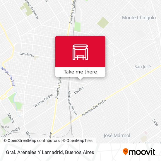 Gral. Arenales Y Lamadrid map