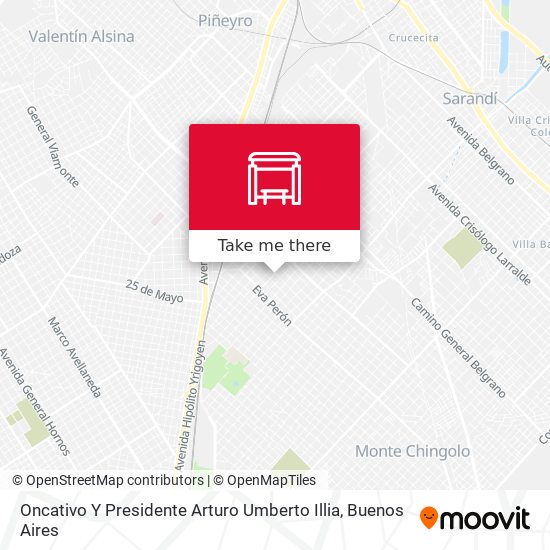 Oncativo Y Presidente Arturo Umberto Illia map
