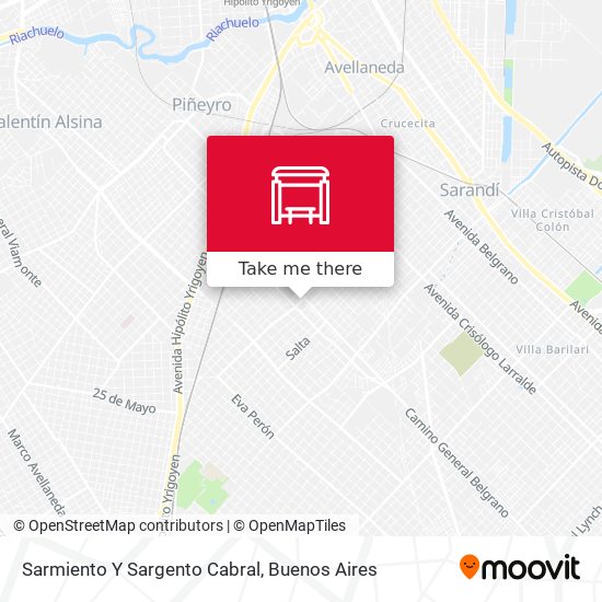 Mapa de Sarmiento Y Sargento Cabral