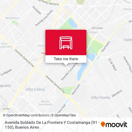 Avenida Soldado De La Frontera Y Costamanga (91 - 150) map