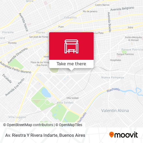 Mapa de Av. Riestra Y Rivera Indarte