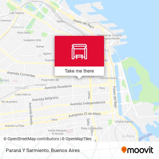 Mapa de Paraná Y Sarmiento