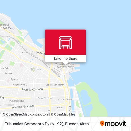 Tribunales Comodoro Py (6 - 92) map
