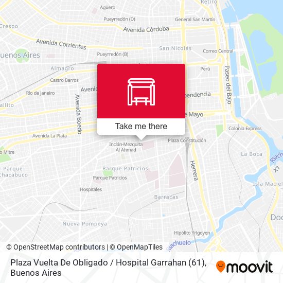 Plaza Vuelta De Obligado / Hospital Garrahan (61) map