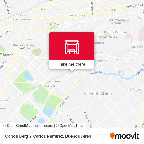 Carlos Berg Y Carlos Ramírez map