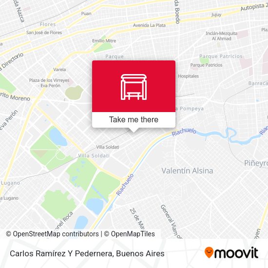 Carlos Ramírez Y Pedernera map