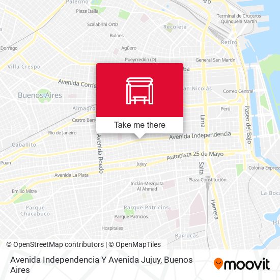 Avenida Independencia Y Avenida Jujuy map