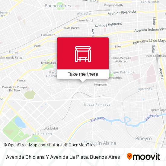 Avenida Chiclana Y Avenida La Plata map