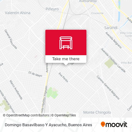 Domingo Basavilbaso Y Ayacucho map