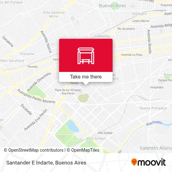 Santander E Indarte map