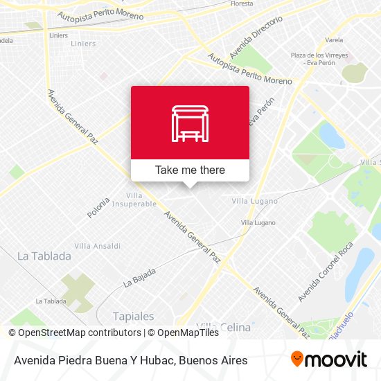 Mapa de Avenida Piedra Buena Y Hubac