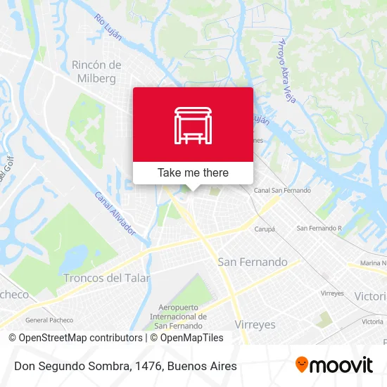 Don Segundo Sombra, 1476 map