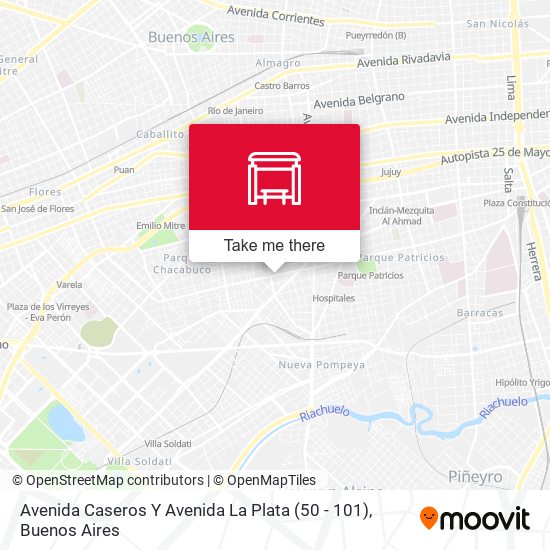 Avenida Caseros Y Avenida La Plata (50 - 101) map