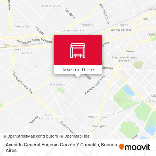 Avenida General Eugenio Garzón Y Corvalán map