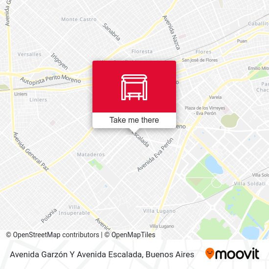 Avenida Garzón Y Avenida Escalada map