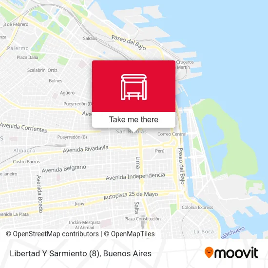 Libertad Y Sarmiento (8) map
