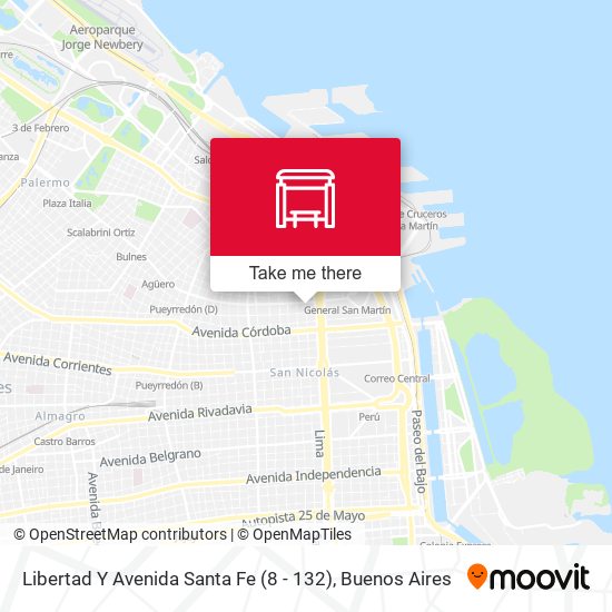 Libertad Y Avenida Santa Fe (8 - 132) map