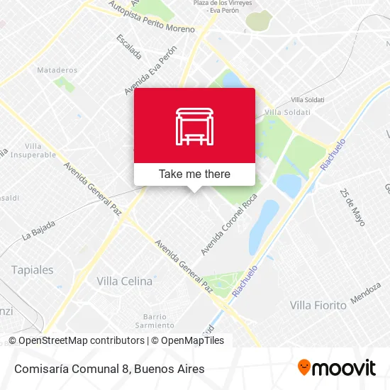 Comisaría Comunal 8 map