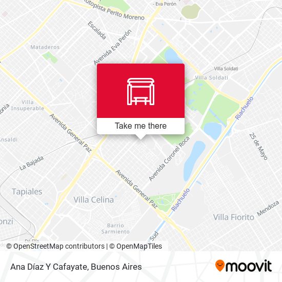 Ana Díaz Y Cafayate map