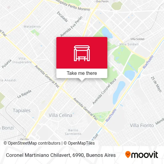 Coronel Martiniano Chilavert, 6990 map