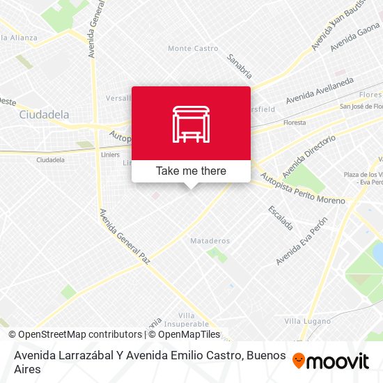 Avenida Larrazábal Y Avenida Emilio Castro map
